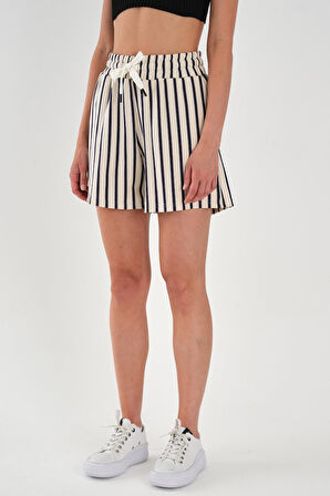 ALEXANDERGARDI Büyük Beden Çizgili Şort