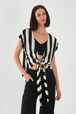 ALEXANDERGARDI Önü Bağlamalı Desenli Bluz