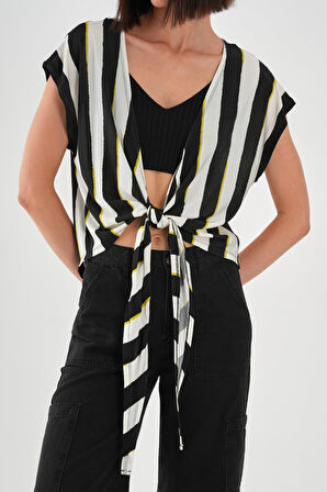 ALEXANDERGARDI Önü Bağlamalı Desenli Bluz