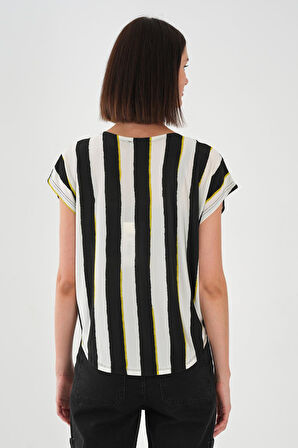 ALEXANDERGARDI Önü Bağlamalı Desenli Bluz