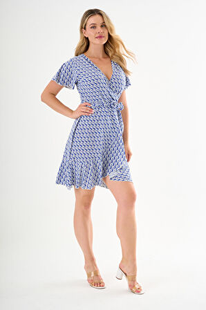 ALEXANDERGARDI Bağlamalı Volanlı Kruvaze Elbise