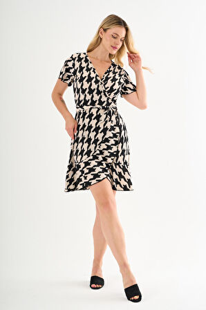 ALEXANDERGARDI Bağlamalı Volanlı Kruvaze Elbise