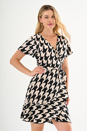 ALEXANDERGARDI Bağlamalı Volanlı Kruvaze Elbise