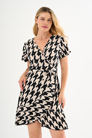 ALEXANDERGARDI Bağlamalı Volanlı Kruvaze Elbise