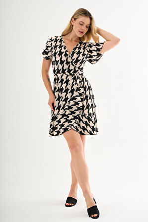 ALEXANDERGARDI Bağlamalı Volanlı Kruvaze Elbise