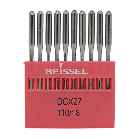 Beissel B27 Sanayi Tipi Overlok Makinesi İğnesi 18/110 Numara SES uçlu 10 Adet (1 Paket)
