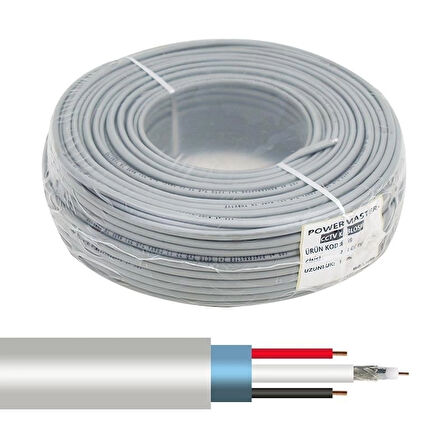 MARTEL 2+1 100MT ECOTECH CCTV KABLOSU 2x0,22x0,22