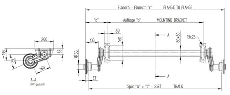 KNOTT 1350 KG 1400MM FRENSİZ DİNGİL