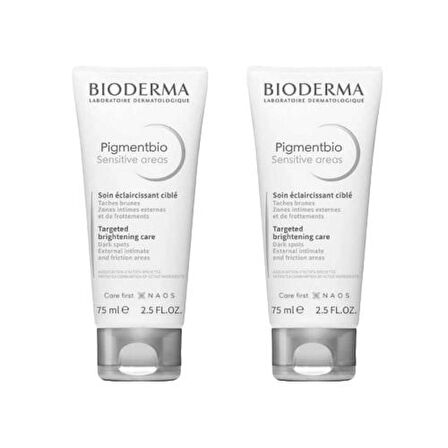 Bioderma Pigmentbio Sensitive Areas Beyazlatıcı Krem 75 ml x2