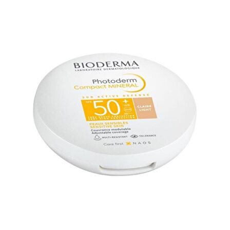 Photoderm Compact Mineral Light SPF50+ Renkli Güneş Koruyucu 10g