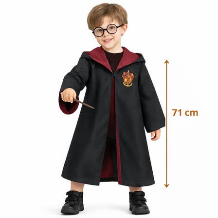 Harry Potter Çocuk Bebek Kostüm Seti – Asa Gözlük Pelerin 71 cm (2-4 Yaş) (5671) gotlthmngoxx