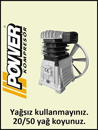 POWER B3801 200 Litre Kompresör Kafası