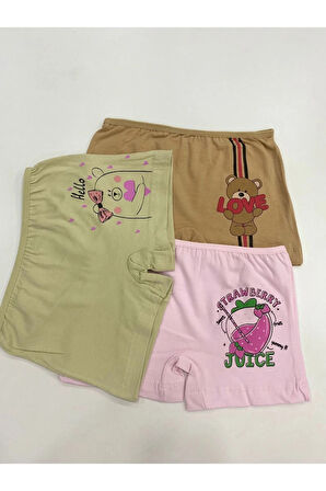 AYS 3lü Kız Boxer Set 1001-2