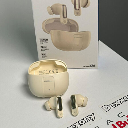 DX-58 Bej Kablosuz Bluetooth Kulaklık - Şık Tasarım, Yüksek Bass, Uzun Şarj, Dahili Mikrofon