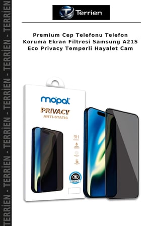 Premium Cep Telefonu Telefon Koruma Ekran Filtresi Samsung A21S Eco Privacy Temperli Hayalet Cam