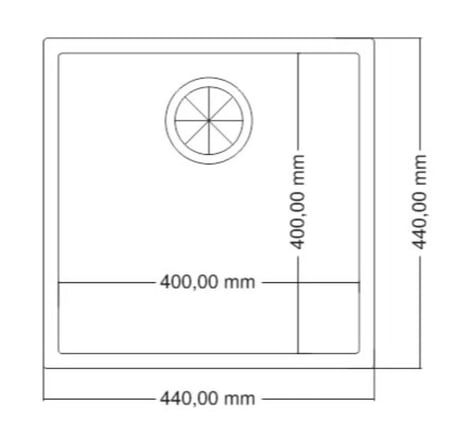 GRANİT EVİYE 45X45 (40X40) BEYAZ MUTFAK EVİYESİ