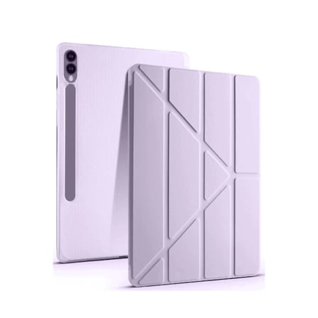 Samsung Galaxy X610 Tab S9 Fe Plus 12.4 Kılıf Kalemlikli Mars Tablet Kılıfı - Lila iegxx