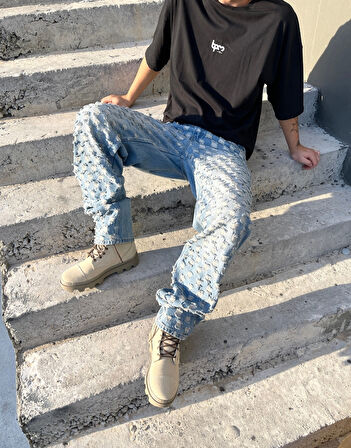 Ultra Premium Laser Bomb Baggy Kot Pantolon