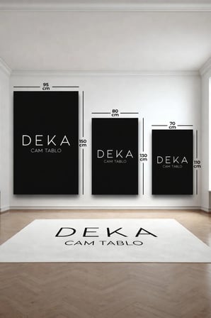 EV VE OFİS İÇİN DEKORATİF TEKLİ CAM TABLO