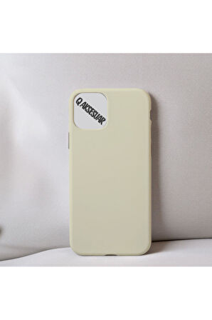 İphone 11 Pro Max Uyumlu Içi Kadife Silikon Lansman Kılıf Yumuşak Doku Hissi