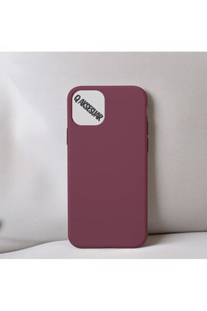 İphone 12 Pro Max Uyumlu Içi Kadife Silikon Lansman Kılıf Yumuşak Doku Hissi