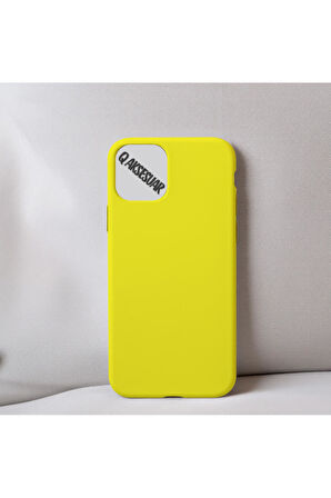 İphone 12 Mini Uyumlu Içi Kadife Silikon Lansman Kılıf Yumuşak Doku Hissi