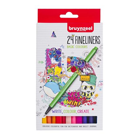 Bruynzeel FİNELINER 0,4 MM SET 24 RENK 