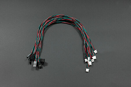 DFRobot Arduino Sensor Kablosu L:30cm - Sensor Cable For Arduino (10 Adet) Standart