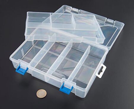 Malzeme Kutusu Çift Katlı Plastik 23.4x16,6x6.2cm