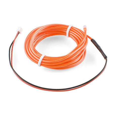EL Wire Neon İp Led - Turuncu (3m) Standart