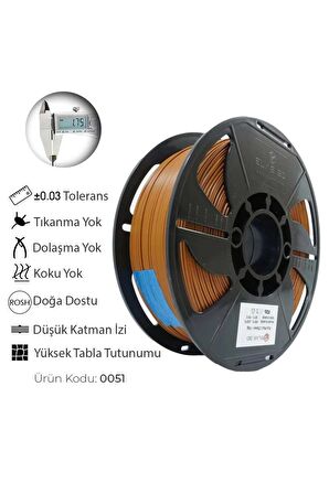 ELAS PLA Plus Filament Kahverengi 1.75mm 1kg Standart