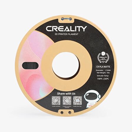 Creality CR-PLA Matte Filament Mat Gri 1.75mm 1kg Standart