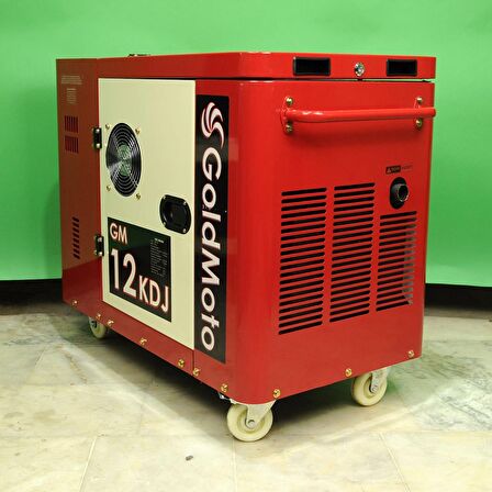 GoldMoto GM12KDJ 10kVA Monofaze Marşlı Kabinli Dizel Jeneratör 