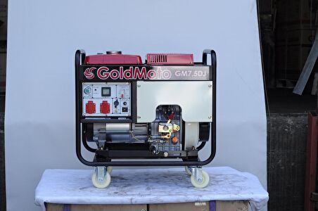 GoldMoto GM7.5DJ 6.9kVA Monofaze Marşlı Dizel Jeneratör 