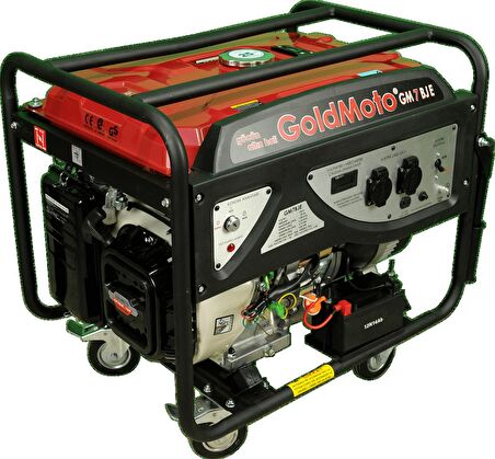 Goldmotor GM7BJE 6.6Kva Monofaze Marşlı Benzinli Jeneratör 