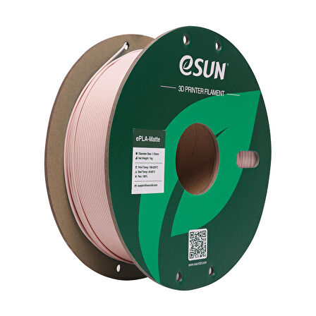 eSUN ePLA-Matte Şeftali Pembesi Filament 1.75 mm 1 Kg Standart