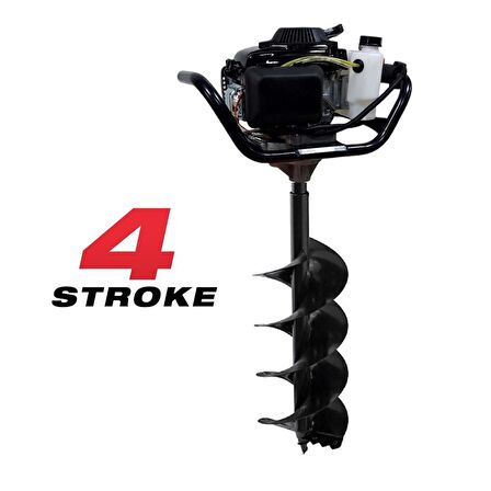 Tomking EA144P Çift Helezonlu 4 Zamanlı Toprak Burgu Makinası 250 mm 4 Hp