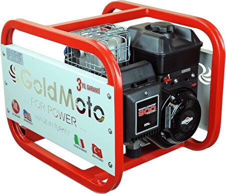 GoldMoto GM4BJBS Benzinli 4 Kva NSM Alternatörlü Monofaze Jeneratör