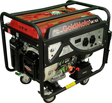 Goldmotor GM7BJE 6.6Kva Monofaze Marşlı Benzinli Jeneratör