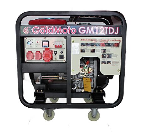 GoldMoto GM12TDJ Marşlı Dizel 10kVA Trifaze Jeneratör