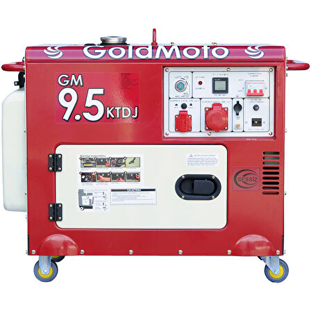 GoldMoto GM9.5KTDJ 8.7Kva Trifaze Marşlı Kabinli Dizel Jeneratör