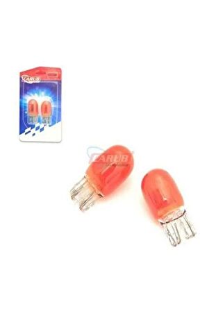 Ampul 12v T20 21w Park Ampul Çift Duy Orange