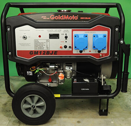 GoldMoto GM12BJ Marşlı 12kVA Monofaze Benzinli Jeneratör