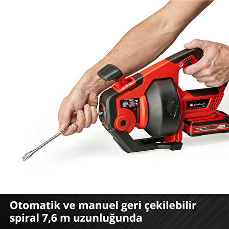 Einhell TE-DA 18/760 Li Solo Akülü Kanal Temizleyici ( Aküsüz )