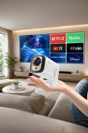 Özel Seri Kompakt Taşınabilir Ev İçin Projeksiyon Cihazı HY260 Pro Mini Beyaz
