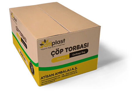 Atiplast Çöp Torbası Standart Mini Boy 80 gr 40 x 50 cm Şeffaf 50 Rulo