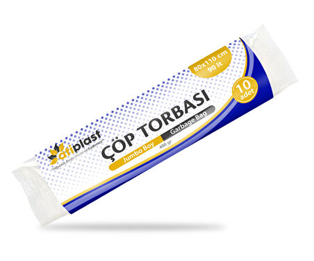 Atiplast Çöp Torbası Endüstriyel Jumbo Boy 400 gr 80 x 110 cm Mavi