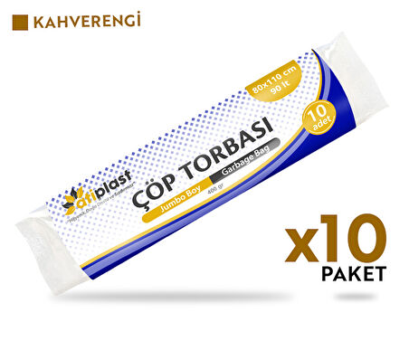 Atiplast Çöp Torbası Endüstriyel Jumbo Boy 400 gr 80 x 110 cm Mavi