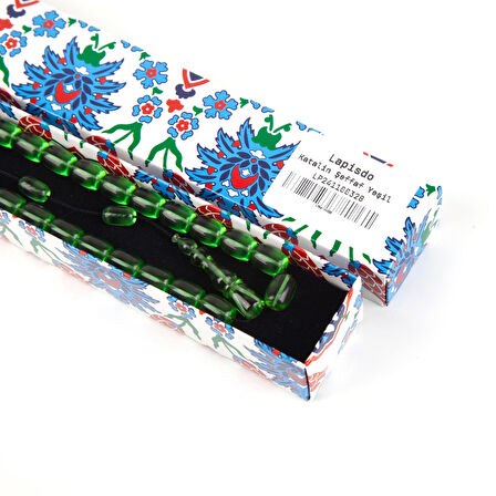 Katalin Kapsül Kesim 9x11 mm Tesbih - Şeffaf Yeşil