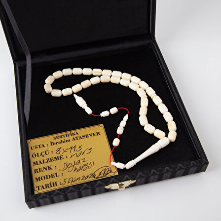 Mors Dişi Kapsül Kesim 8x11.5mm Tesbih -  İbrahim Atasever Usta İşi